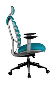 Компьютерное кресло Riva Chair SHARK (Лазурный/серый) в Перми - предосмотр 2