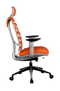 Офисное кресло Riva Chair SHARK (Оранжевый/серый) в Перми - предосмотр 2