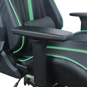 Кресло офисное Brabix GT Carbon GM-120 (две подушки, экокожа, черное/зеленое) в Перми - предосмотр 9