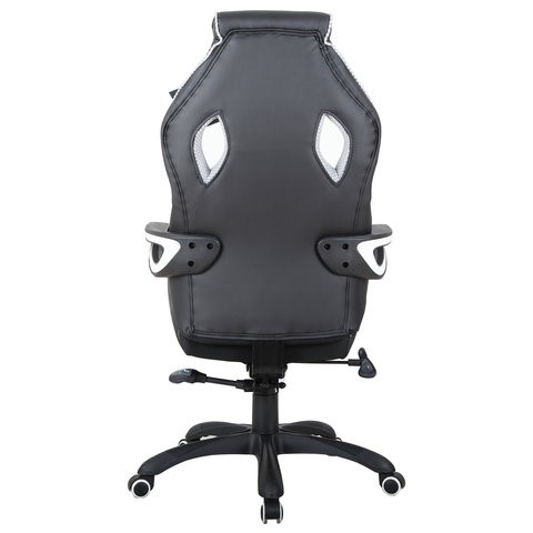 Офисное кресло Brabix Techno Pro GM-003 (экокожа, черное/серое, вставки серые) в Перми - изображение 5