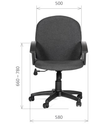 Кресло CHAIRMAN 681 Ткань C-3 черное в Перми - изображение 1