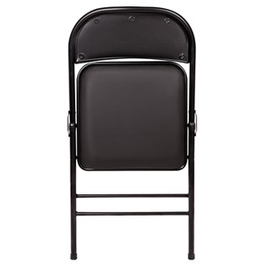 Офисный стул складной Brabix Golf Plus CF-003 Комфорт (черный каркас, кожзам черный) в Перми - предосмотр 3