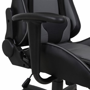 Кресло компьютерное Brabix GT Racer GM-100 (две подушки, экокожа, черное/серое) 531926 в Березниках - предосмотр 9
