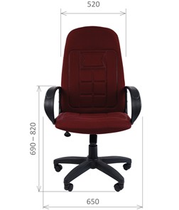 Компьютерное кресло CHAIRMAN 727 ткань ст., цвет бордо в Перми - предосмотр 1