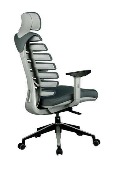 Кресло компьютерное Riva Chair SHARK (Серый/серый) в Перми - изображение 3