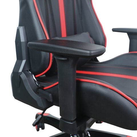 Кресло Brabix GT Carbon GM-120 (две подушки, экокожа, черное/красное) 531931 в Перми - изображение 10