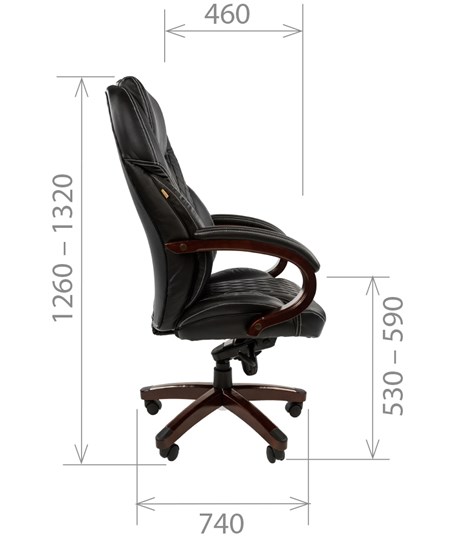 Кресло CHAIRMAN 406, черный в Перми - изображение 2