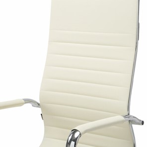 Кресло офисное Brabix Energy EX-509 (экокожа, хром, бежевое) в Перми - предосмотр 4