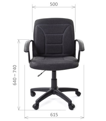 Кресло офисное CHAIRMAN 627 ткань, цвет серый в Перми - изображение 1