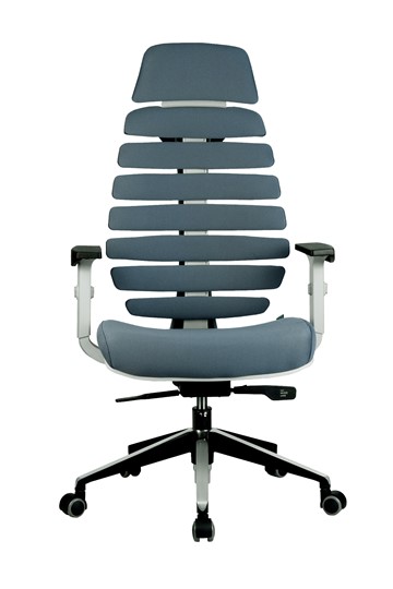 Кресло компьютерное Riva Chair SHARK (Серый/серый) в Перми - изображение 1