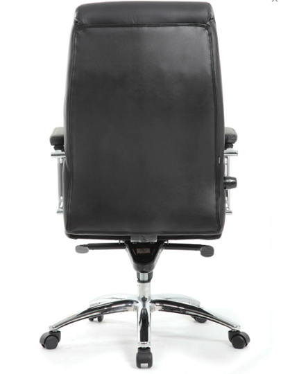 Компьютерное кресло из натуральной кожи BRABIX PREMIUM "Phaeton EX-502", хром, черное, 530882 в Перми - изображение 3