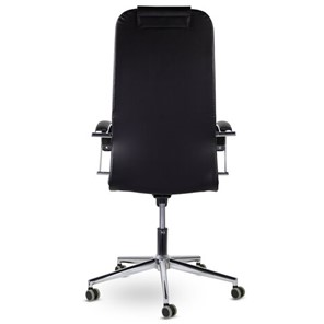Офисное кресло Brabix Premium Pilot EX-610 CH (хром, кожзам, черное) 532418 в Перми - предосмотр 4