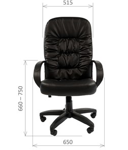 Кресло офисное CHAIRMAN 416, экокожа, цвет черный в Перми - предосмотр 1