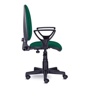 Офисное кресло Brabix Prestige Ergo MG-311 (регулируемая эргономичная спинка, ткань,черно-зеленое) в Перми - предосмотр 1