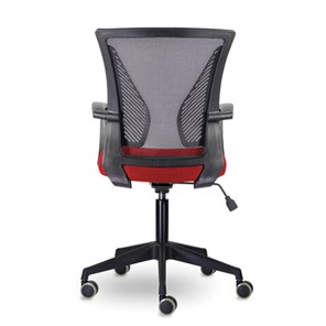 Офисное кресло Brabix Wings MG-309 (пластик черный, сетка, черное/красное) в Перми - предосмотр 3