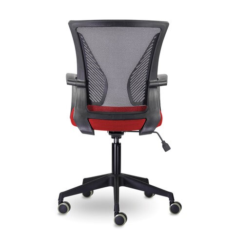 Офисное кресло Brabix Wings MG-309 (пластик черный, сетка, черное/красное) в Перми - изображение 3