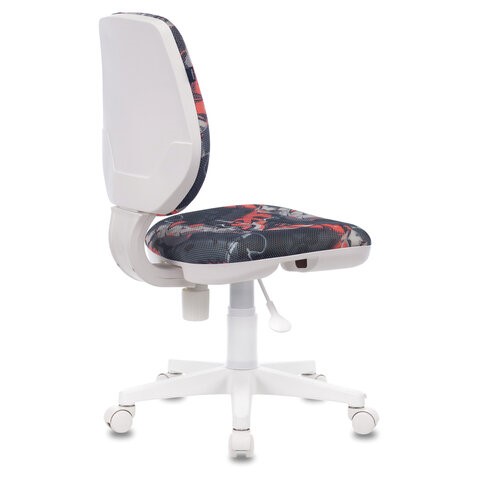Офисное кресло Brabix Fancy MG-201W (без подлокотников, пластик белый, с рисунком "Graffity") 532415 в Перми - изображение 3