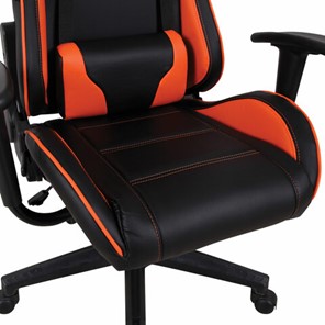 Кресло Brabix GT Racer GM-100 (две подушки, экокожа, черное/оранжевое) в Перми - предосмотр 8