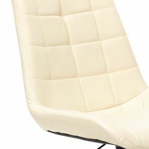 Кресло Brabix Deco MG-316 (без подлокотников, пятилучие серебристое, экокожа, слоновая кость) 532081 в Перми - предосмотр 4