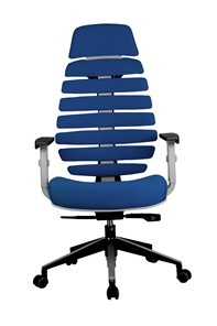 Офисное кресло Riva Chair SHARK (Синий/серый) в Перми - предосмотр 1
