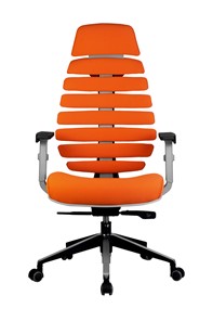 Офисное кресло Riva Chair SHARK (Оранжевый/серый) в Перми - предосмотр 1