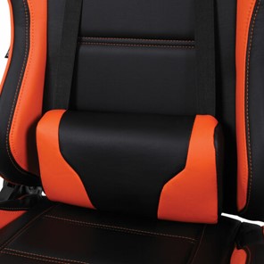 Кресло Brabix GT Racer GM-100 (две подушки, экокожа, черное/оранжевое) в Перми - предосмотр 7