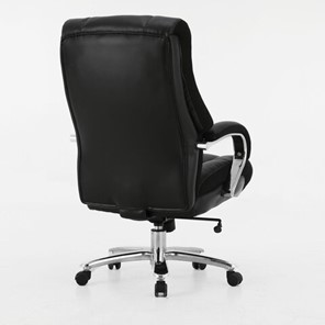 Кресло компьютерное Brabix Premium Bomer HD-007 (рециклированная кожа, хром, черное) в Перми - предосмотр 2