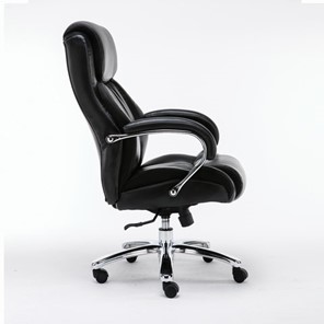 Кресло офисное Brabix Premium Status HD-003 (рециклированная кожа, хром, черное) 531821 в Соликамске - предосмотр 1