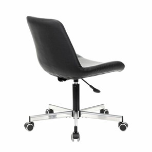 Офисное кресло Brabix Deco MG-316 (без подлокотников, пятилучие серебристое, экокожа, черное) в Перми - предосмотр 2