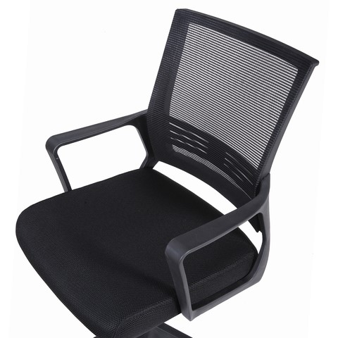 Компьютерное кресло Brabix Balance MG-320 (с подлокотниками, черное) 531831 в Перми - изображение 5