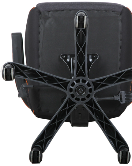 Офисное кресло Brabix Techno Pro GM-003 (ткань, черное/серое, вставки оранжевые) в Перми - изображение 5