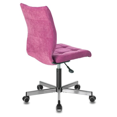 Офисное кресло Brabix Stream MG-314 (без подлокотников, пятилучие серебристое, ткань, малиновое) 532394 в Соликамске - изображение 2