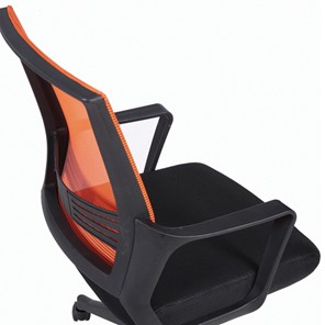 Кресло Brabix Balance MG-320 (с подлокотниками, комбинированное черное/оранжевое) 531832 в Перми - предосмотр 7
