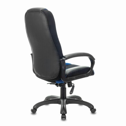 Компьютерное кресло Brabix Premium Rapid GM-102 (экокожа/ткань, черное/синее) 532106 в Перми - изображение 2
