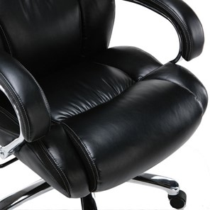 Кресло офисное Brabix Premium Status HD-003 (рециклированная кожа, хром, черное) 531821 в Соликамске - предосмотр 6