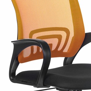Кресло компьютерное Brabix Fly MG-396 (с подлокотниками, сетка, оранжевое/черное) в Перми - предосмотр 4