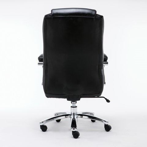Кресло офисное Brabix Premium Status HD-003 (рециклированная кожа, хром, черное) 531821 в Соликамске - изображение 3
