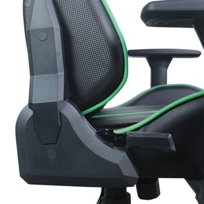Кресло офисное Brabix GT Carbon GM-120 (две подушки, экокожа, черное/зеленое) в Перми - предосмотр 11