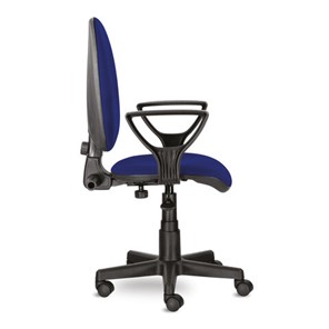 Офисное кресло Brabix Prestige Ergo MG-311 (регулируемая эргономичная спинка, ткань, синее) 532423 в Перми - предосмотр 1