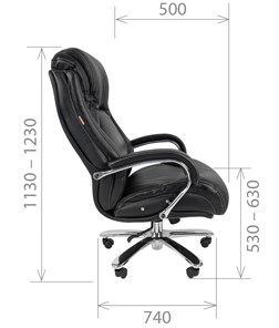 Кресло компьютерное CHAIRMAN 402, черный в Перми - предосмотр 2