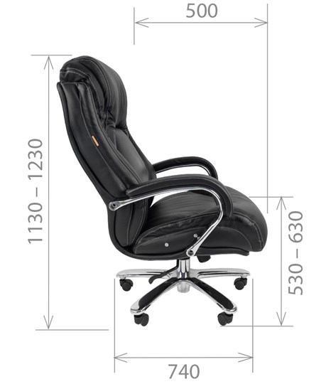 Кресло компьютерное CHAIRMAN 402, черный в Перми - изображение 2