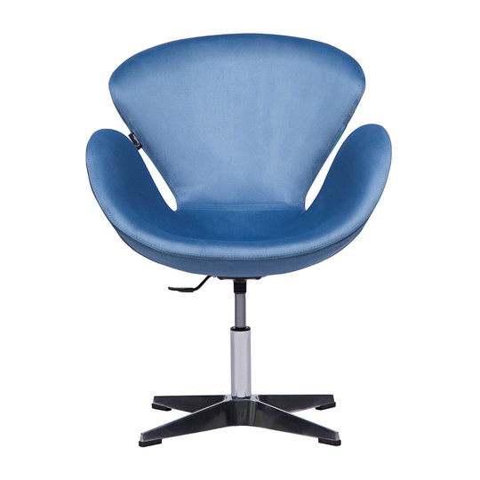 Кресло компьютерное Беннет-2, Микровелюр голубой в Перми - изображение 1