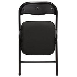 Офисный стул складной Brabix Golf CF-007 (черный каркас, кожзам черный) в Перми - предосмотр 3