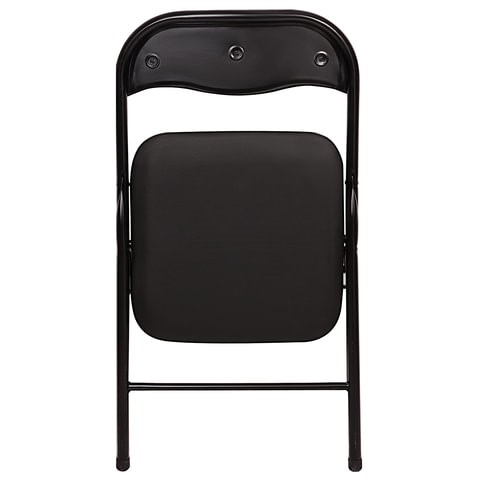Офисный стул складной Brabix Golf CF-007 (черный каркас, кожзам черный) в Перми - изображение 3