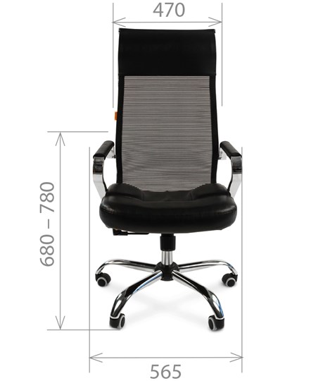 Кресло CHAIRMAN 700 сетка, цвет черный в Перми - изображение 1