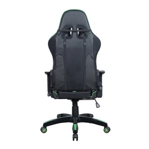 Кресло офисное Brabix GT Carbon GM-120 (две подушки, экокожа, черное/зеленое) в Перми - предосмотр 3