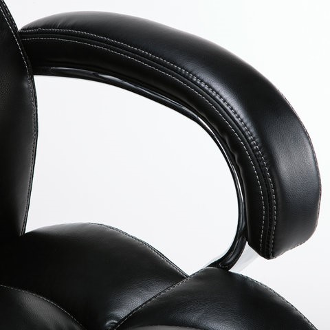 Кресло офисное Brabix Premium Status HD-003 (рециклированная кожа, хром, черное) в Перми - изображение 8
