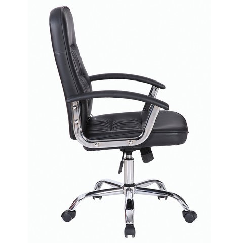 Кресло офисное Brabix Bit EX-550 (хром, экокожа, черное) 531838 в Перми - изображение 1
