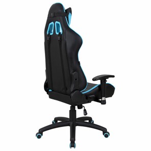 Компьютерное кресло Brabix GT Master GM-110 (две подушки, экокожа, черное/голубое) 531928 в Перми - предосмотр 2