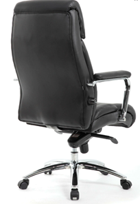 Компьютерное кресло из натуральной кожи BRABIX PREMIUM "Phaeton EX-502", хром, черное, 530882 в Перми - предосмотр 2